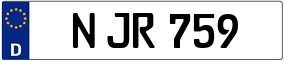Trailer License Plate